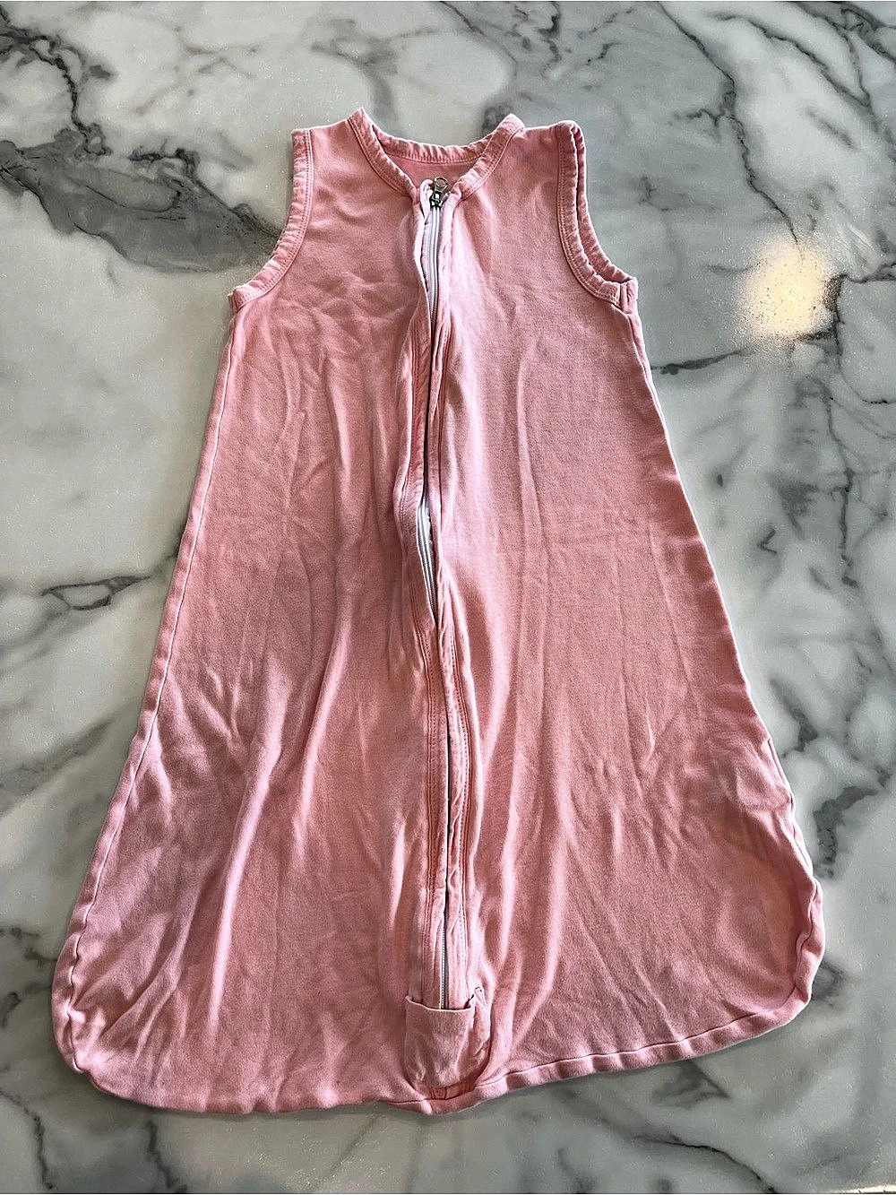 Pink Zip-Front Baby Medium 6-12 month